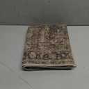 WondRg 2x6 Washable Brown Runner Rug Vintage Hallway Kitchen Carpet Non-Slip Soft Low Pile Distressed Throw Rug for Bedroom Bathroom Laundry Living Room