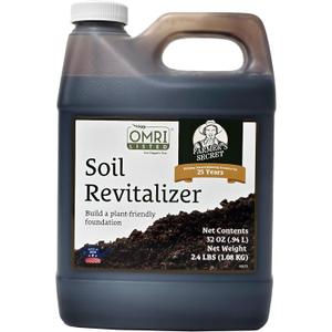 Farmers Secret Soil Revitalizer (32oz) - Organic (OMRI Listed) Beneficial Microbe Booster - Activated Humic Acid - Liquid Compost Soil Amendment