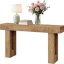 63 Inches Long Console Table, Wooden Entry Table for Entryway, Rustic Sofa Tables Behind Couch, Foyer Hallway Tables for Living Room, Entrance, Foyer