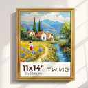 TWING 11x14 Picture Frame,Display Pictures 8x10 with Mat or 11x14 Without Mat,Ornate Picture Frames for Wall Mounting or Table Display,Rustic Gold,1 Pack