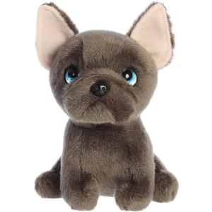 Aurora Expressive Petites Bonbon French Bulldog Stuffed Animal - Emotional Connection - Loving Companions - Gray 7 Inches