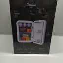 Cooluli 20 Liter Mini Fridge with Temperature Control - White Thermoelectric Cooler and Warmer for Bedroom, Office, Car, Dorm