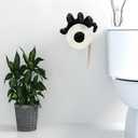 Toilet Paper Holder GothicToilet Paper HolderEasy to Install Toilet Paper Holder in BathroomFun Bathroom Decor, 3D Ghost Hand Toilet Paper HolderHalloween Decor Suitable for Large Paper RollsBlack