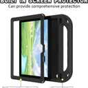 MENZO Fire HD 10 Tablet Case for Kids (13th/11th Generation, 2023/2021 Release), Lightweight Handheld Shockproof Case Built-in Screen Protector with Handle Stand, Black