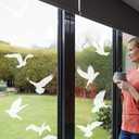 Window Decals to Prevent Bird Strikes, 32 pcs Bird Window Clings Anti Collision Window Sticker for Glass Door