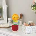 4 x Teacher Appreciation Gift  Crochet Sunflower Plush with Thank You for Helping Me Grow, Handmade Flower Desk Decor, End of Year Graduation Birthday for Teachers, Colleagues, Women