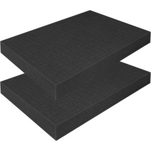 Egaageoi 2-Pack Gun Case Foam Inserts (16 x 12 x 2 Inch) | Pick and Pluck Foam Replacement Padding | High Density Foam for Gun, Craft, and Camera Gear | Customizable Foam for Cases (Universal Fit)