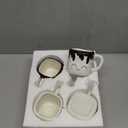 Ursa Cute Marshmallow Hot Chocolate Mugs, Ceramic Set, Cups for Coffee, Hot Chocolate, Hot Cocoa - Funny Coffee