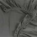 Black Draped Fabric Decoration, 48 x 69 Inch, Stretch Table Cover or Backdrop Cloth for Party, Event and Home Decor
