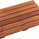 VaeFae Teak Shower Mat, Non-Slip Bath Mat, Luxury Spa Mat, Wooden Mat for Bathtub, 20 x 13 in