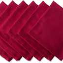 DII Variegated Tabletop Collection, Napkin Set, 20x20, Tango Red, 6 Piece