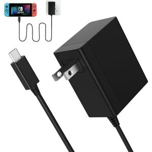 Charger for Nintendo Switch,39w AC Power Nintendo Supply Adapter 15V 2.6A Fast Charging