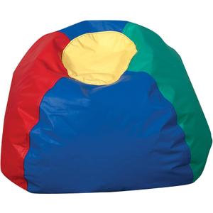 Children's Factory 26" Round Bean Bag, Bean Bag Chair with Water-Resistant Cover for Kids, Flexible Seating for Classroom Elementary, Easy to Clean, Rainbow