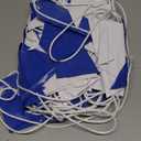 NACARUM Blue & White Pennant Banner Flags | OSHA 500lb Rated | Strand Fade Resistant 【102FT】