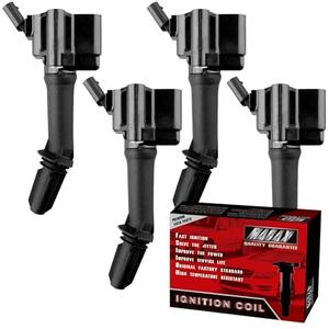 MACAX Set of 4 Ignition Coils UF802 12635672 Compatible with Chevy Cruze Equinox Malibu Volt GMC Terrain Buick Encore 2016-2021 1.4L 1.5L 1.6L L4 - Replaces 12670053 5C2095