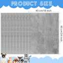 SmoothNovelty 5 Pcs Waterproof Guinea Pig Blankets Washable Small Animal Pee Pad Pet Blanket Sleep Bedding Mats Absorbent Guinea Pig Cage Liner Reusable Pet Sleep Pad(Gray,18" X 24",Classic)