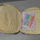 Oterri Bible Cover Case For Women, Large Bible Cover With Bible Study Supplies Accessories, Quilted Soft Bible Tote Bags Church, Classroom, Campus, Neighborhood Association (Flower Quilt, Large)