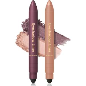 JITUIHOM Shadow Liner 2-In-1 Eyeliner & Eyeshadow Stick Duo Plum