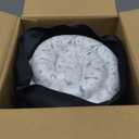 KSIIA Washable Dog Bed Deluxe Plush Dog Crate Beds Comfy Kennel Pad Anti-Slip Pet Sleeping Mat for Large, Jumbo, Medium, Small Dogs Breeds, 35" x 23", Gray (Grey)