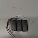 Flever DIY House Accessory for Dollhouse Miniature-3 PCS AA Battery Packs with 6 PCS LED Light Wires