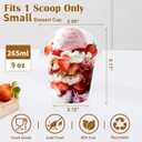 300 Pack 9 oz Clear Plastic Dessert Cups with Dome Lids Disposable (EXP 10/29/26)