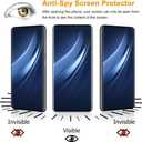 [2 Pack] Galaxy S21 Ultra Privacy Screen Protector, 9H Tempered Glass, Ultrasonic Fingerprint Support, 3D Curved,Anti-Spy Film Anti-Fingerprint for Galaxy S21 Ultra 5G Screen Protector (6.8 Inch)