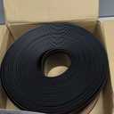 Houseables Rubber Baseboard, Baseboard Trim, Rubber Molding Trim, Base Boards for Walls, Cove Base, Flexible Molding, Peel and Stick, Self Adhesive, Vinyl Coving, for Garage, Floor, Black, 4in x 60ft