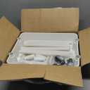 Pipishell 3 Tier Rolling Cart Organizer, Plastic Rolling Cart with Lockable Wheels & Reinforced Handle, Lightweight Utility Cart Storage Cart for Nursery, Kitchen, Bathroom, Craft Room, White, PIUC14W