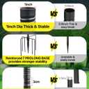 Smart Bird Feeder Pole Stand - 92 Inch Birdhouse Pole Heavy Duty Mounting Kits 7-Prong Base for Outdoor Metal Adjustable Bird Feeding Station for WildBird Watching Garden