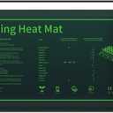 Seedling Heat Mat - 10" x 20.75" Waterproof & Durable Plant Heating Mat for Seed Starting, Boosting Germination, Indoor Gardening, Greenhouse, Home Plant Propagation
