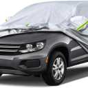 Koukou SUV Car Cover Custom Fit VW Tiguan from 2007 to 2020, Waterproof All Weather for Automobiles, Sun Rain Dust Snow Protection. (Silver)