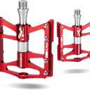 ROCKBROS 4 Bearings Mountain Bike Pedals MTB Padals Platform Flat Bike Pedals Aluminum Alloy 9/16"