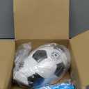 Soccer Ball Size 2/3/4/5 with Pump & Bag, Deflated Ball - 1 2 or 3 Pack - Classic Black & White - Durable Soccer Ball for Indoor/Outdoor Use - Great Soccer Gift for Toddlers, Kids, Youth & Adults