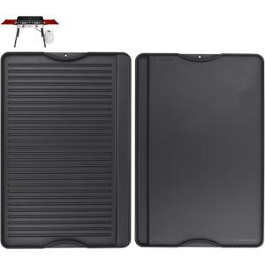 24" X 16" Reversible Cast Iron Griddle for Camp Chef, Flat Top Plate for Gas/Stove/Charcoal/Propane Grill, Universal 4 Burner Stove Top Griddle for Outdoor Cooking & Camping Accessories