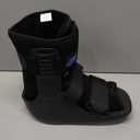 Inflatable Walking Boot, Air Cam Walker Fracture Boot Orthopaedic boot for Sprained Ankle, Short Air Walker Brace for Broken Foot Achilles Tendon Injury Black (Medium)