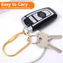 4 Pcs Gold Carabiner 2.36"*1.34" Gold Key Ring Durable Brass Key Ring Purse Bag Charms for Handbags Brass Screw Lock Keychain Car keychains for Men Women