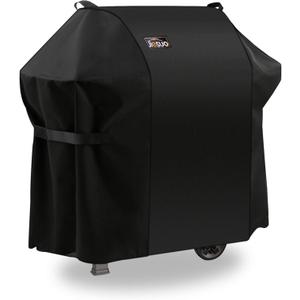 7106 BBQ Gas Grill Cover for Weber Spirit 200 and 300 Series & Genesis Silver A/B: Heavy Duty Waterproof 52 Inch 3 Burner Barbecue Grill Cover