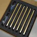 6 Pack 7.5 inch(192mm) Brushed Gold Cabinet Pulls Knurled Cabinet Handles Cupboard Handles Kitchen Cabinet Hardware for Cupboard Drawer Pulls