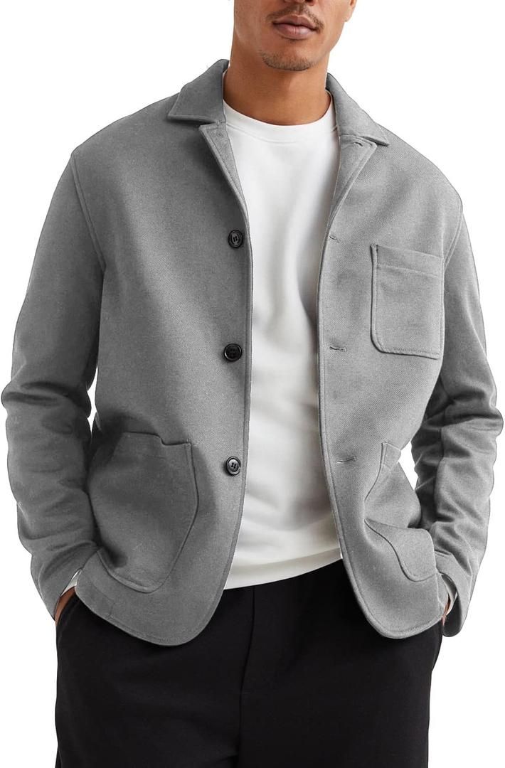 WZIKAI Men's Casual Sport Coat Jacket Regular Fit Lightweight Suit Jacket for Men (X-Large)