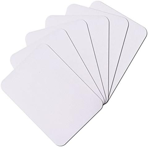 Guokuai Premium Quality Fabric Repair Patches Iron-on Patches for Clothing Inside & Outside Strongest Glue Cotton 3" by 4-1/4" (7.5 cm x 10.5 cm)… (6PCS-White)