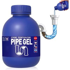 Pipe Bobo Drain Cleaner 10.6OZ, Professional-Grade Drain Clog Remover for Kitchen Sink, Powerful Unclogging, Unclog drains, clog remover, Shower, Tub, Compatible with All Pipe Materials