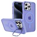 2 x Hitaoyou for iPhone 13 Pro Case Compatible with Magsafe, Translucent Matte Camera Kickstand iPhone 13 Pro Case Shockproof Heavy Duty Protective Cover Case for iPhone 13 Pro