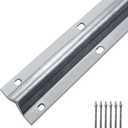LAJIAOZ V Track Heavy Duty 6FT Galvanized Gate V Track for Sliding Rolling Chain Rack Driveway Gate Door(1PCS)