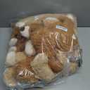 MorisMos 10Pcs Teddy Bears Bulk Baby Shower, 14inch Cute Teddy Bear Stuffed Animals Plush, Small Stuffed Bears on Centerpiece Baby Shower, Brown, Dark Brown