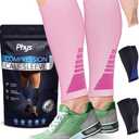 Calf Compression Sleeves for Men and Women - (1 Pair) Footless Compression Socks Support for Running, Cycling, Sports - Leg Sleeve Brace, Helps with Pain Relief