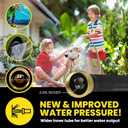 Bionic Steel PRO 100 Ft Garden Hose with Nozzle, Premium 304 Stainless Steel Metal Water Hose 100Ft Flexible Hose, Rust Proof, Lightweight, Heavy Duty, Crush Resistant Fittings, 500 PSI, 2025 Model