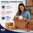 BOX USA Moving Boxes Holds 65lbs, 20"L x 20"W x 15"H (6-Pack) Large - Corrugated Cardboard Box for Shipping, Mailing, Packing, Packaging and Storage