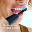 Philips Sonicare C3 Two-in-One - Genuine Replacement Electric Toothbrush Heads, Black, 4 Pack One Year Supply, HX9044/95