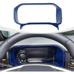 RAZPOY for Bronco Dashboard Panel Trim, Center Control Dash Board Cover Compatible with 2021-2024 Ford Bronco Interior Accessories, Blue (Not for 2025 Bronco, Not for Sport)