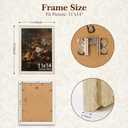 11x14 Vintage Picture Frame, Cream Ivory PS Frame with Wood Grain Texture, Elegant Farmhouse Photo Frame with HD Acrylic Glass for Tabletop or Wall Display - 1 Pack